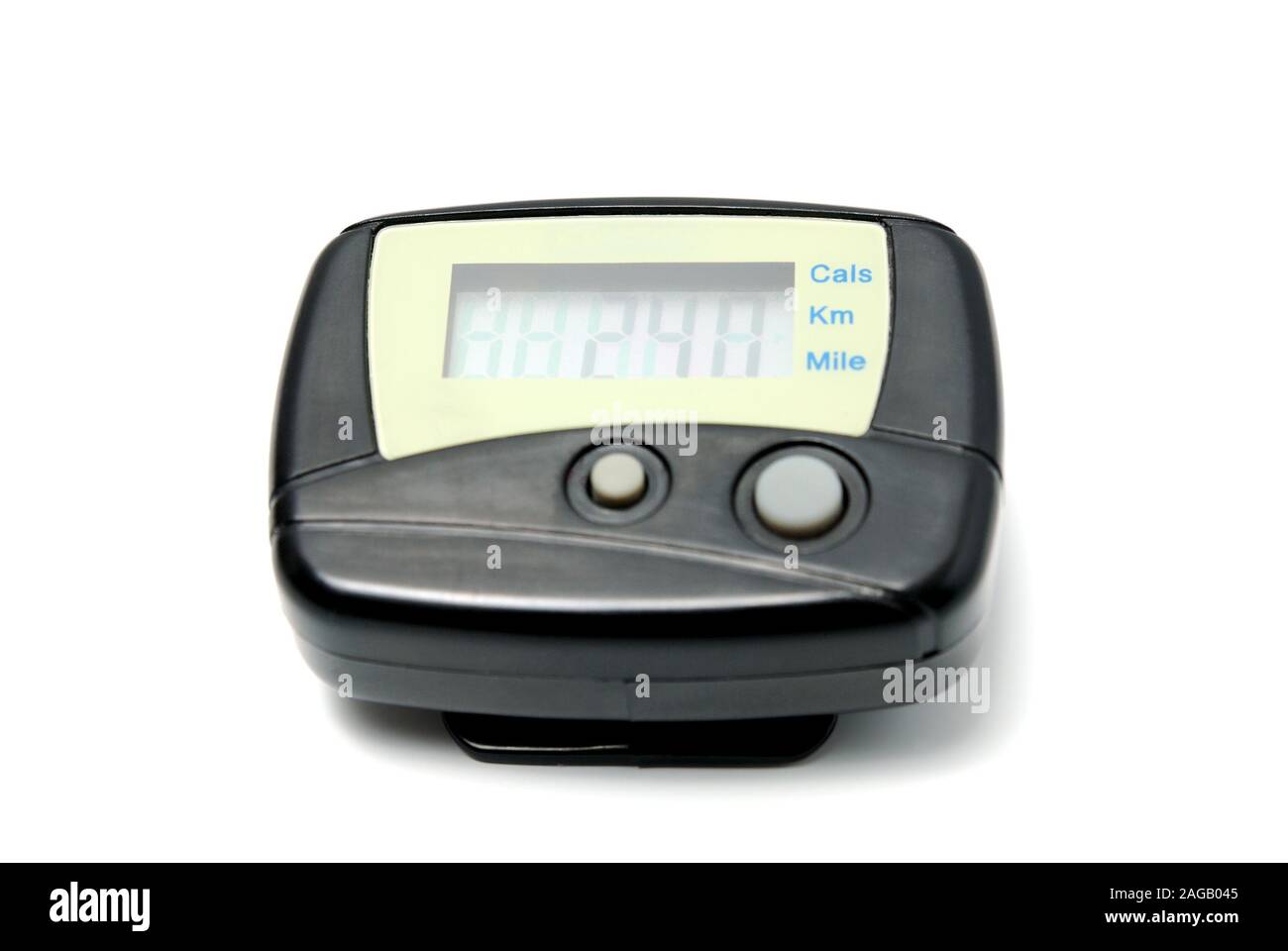 Digital Pedometer isolated on a white background Stock Photo Alamy