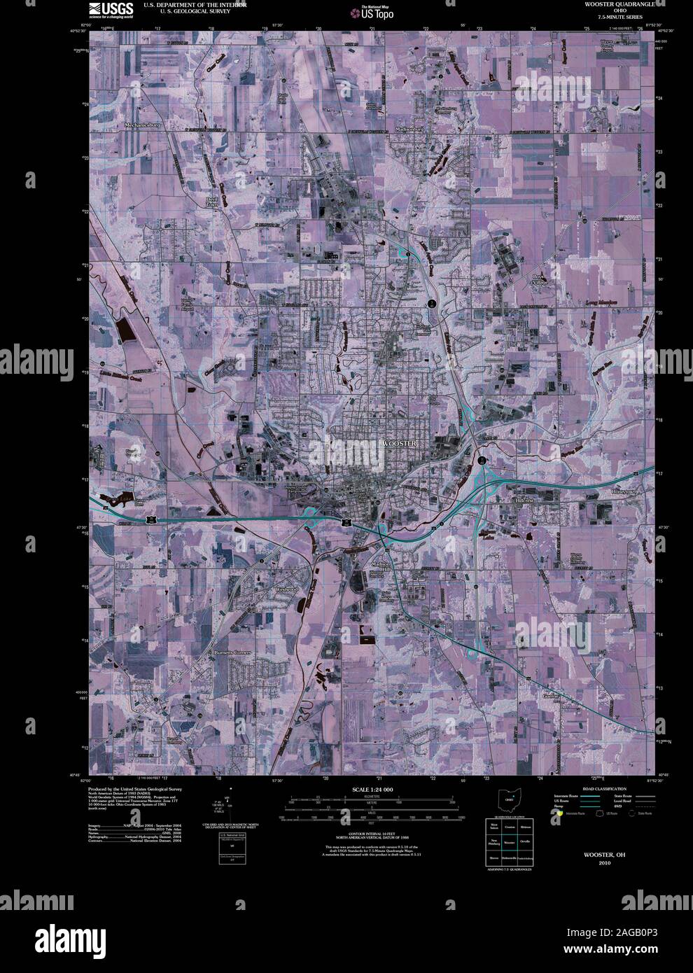 Wooster ohio map hires stock photography and images Alamy