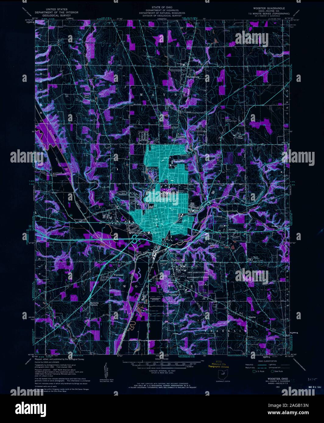 Wooster ohio map hires stock photography and images Alamy