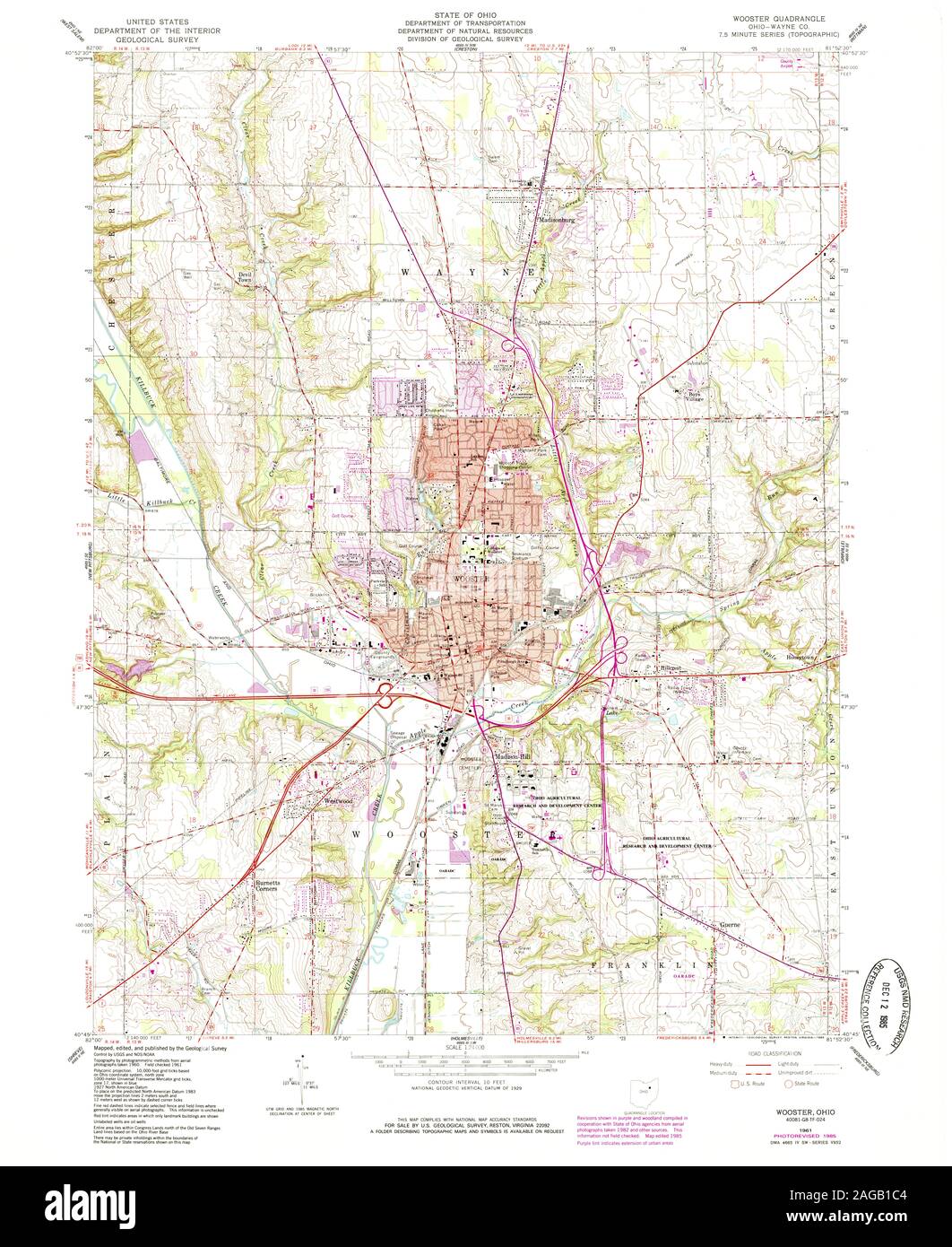 Map of wooster ohio Cut Out Stock Images & Pictures Alamy