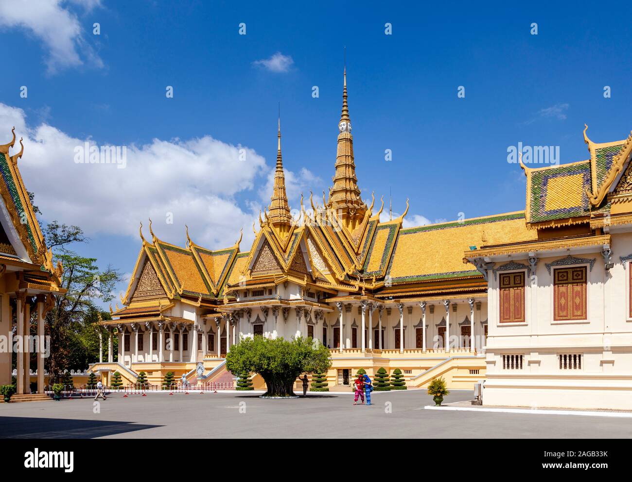 The Throne Hall At The Royal Palace Phnom Penh Cambodia Stock Photo 