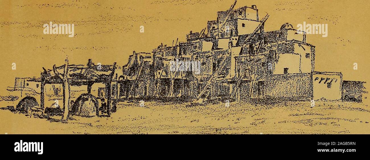 . The 1916 exposition in black and white; being a series of pencil drawings of the Panama California international exposition, 1916. :if::m^^f&&^tf^^^^. PIE TAOS PUEBLO IN THEPAINTED DESERT is an exactreproduction of the original in North-ern New Mexico. The Pueblo Indiansare living here exactly as they are athome, busy with their pottery making,basketry and blanket weaving. JN APACHE LAND of this same exhibitmay be found the Apache Indians in theirWickiups, the same as one would find themon the Arizona reservations. Stock Photo