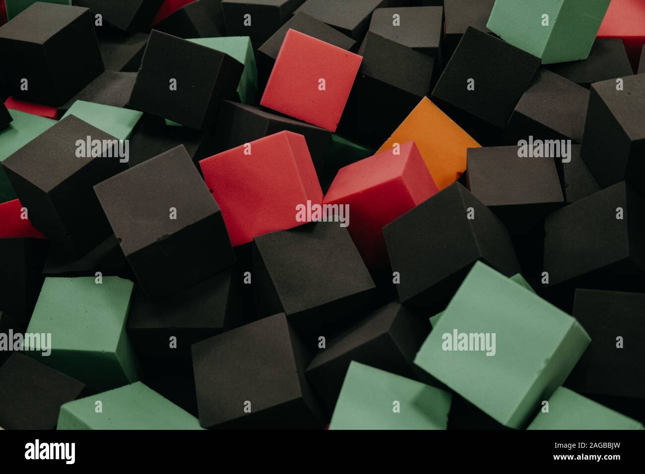 many soft square cubes texture as background Stock Photo