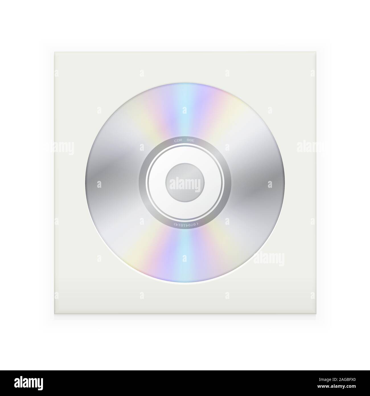 CD disk in an envelope. Vector illustration Stock Vector