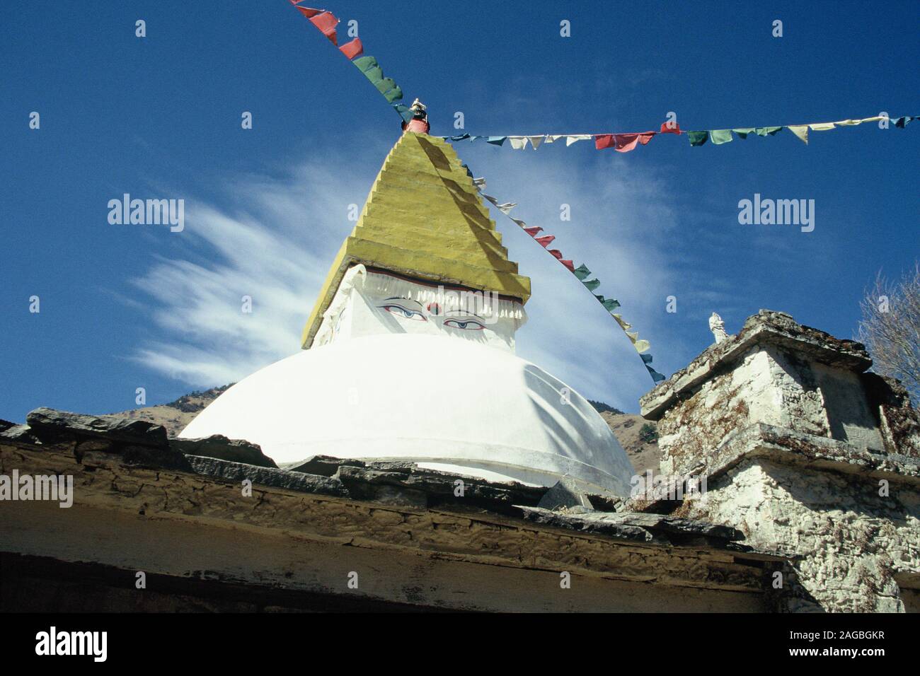 Stupa in Nepal Stock Photo