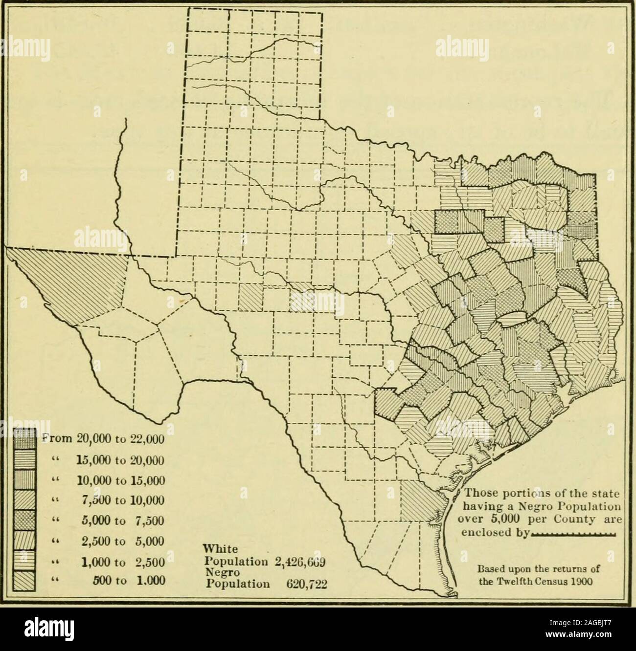 . The geography of Texas, physical and political. population (amounting to 2,249,088), 1,514,262 were bornin Texas. The remainder, 734,826, are, of course, nativesof other states and territories. The twelve states makingthe largest contributions are: Tennessee . . 121,573 Kentucky . . 43,995 Alabama . . 111,298 Louisiana . . 33,565 Mississippi . . 80,021 Illinois .... 24,995 Arkansas . . 69,068 North Carolina . 17,037 Georgia . . 66,213 South Carolina . 15,097 Missouri . . 49,134 Virginia. . . 14,673 Ohio and Indiana together furnished 21,764 ; New York,Pennsylvania, and New Jersey, 15,332; an Stock Photo