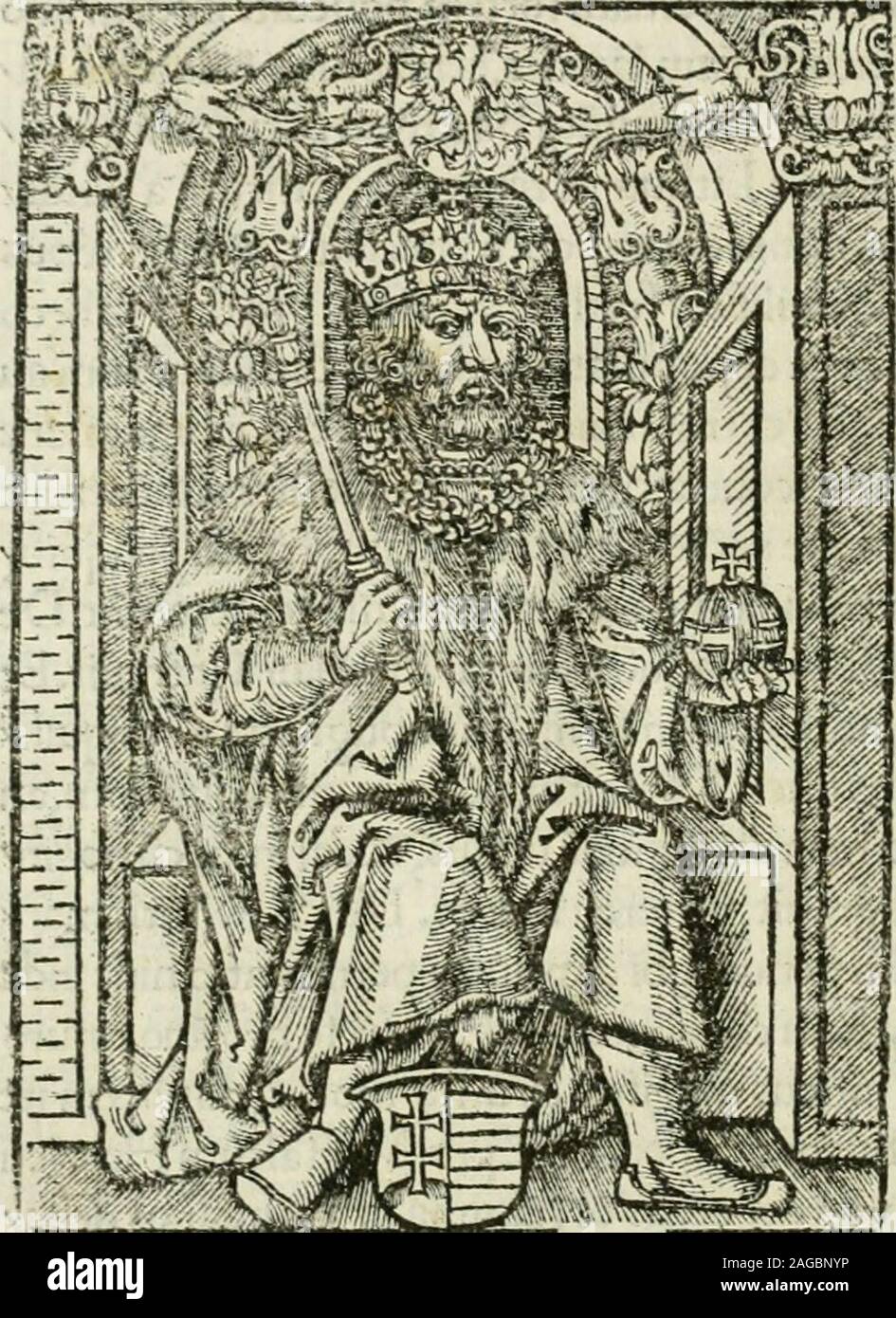 . Chronica ab ortu Polonorum usque ad annum 1504. ubiecir.Ccefifc^ •??&gt; x4 lenibus Lodouicus kcyfluth cumLirluianic diidhiis caftrii xpladimirienfeob/fiviet. CCXLVIII LIBER QV^RTVS* fcnibus (S(: impuberibuSjpuberes in magno numero captluos PruiTiam rccluxit. Quem abcunte Jux Lithuania: Keyftuth fequutus, caftrum &&lt;i]ftri«ftuGogclankcn inuafit SC cxpugnauit. £t multis utriuf(^ fexus hominibus ccefisautcaptis,properc m Lithuaniam refugit.Commendator ucrodeluftcr/bork Vigandiis de Bclderfhcim eo difcedentCjin Lithuania ingrcflTuSjUillasnondu uallatas inuafitXt multis captiuis atqj Ipoliis p Stock Photo