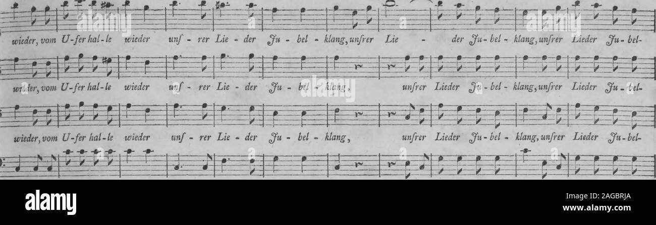 . Die Entfuhrung aus dem Serail : ein komisches Singspiel in drey Aufzugen (1796). -^?w Baf-fa Lieder,.dem großen ßaffa Lieder, tö - ne feu-ri-ger Ge - fang, Baf-fa Lieder,dem großen Bajfa Lieder, ÜH-; rt feu-ri-ger Ge - fang, U - fer hat- k Baf-fa Lieder, dem großen Baffa Lieder, tö - ne feu-ri-ger Ge - fang, ^mM^^mMm^^m^^mmM^msmM^^: lgg§fe^(j^Mpg 4T. wieder, vom Ufer hal-te wieder unf - rer Lie - der £fu - bei - klang, unfrer Lieder £fu-bei - klang,unfrer Lieder £fu-bel- Stock Photo