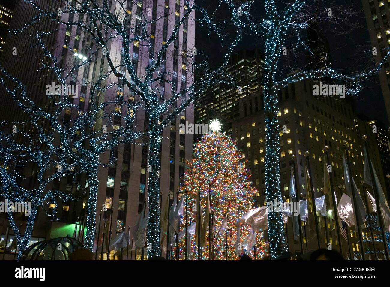 The Rockefeller Center Christmas Tree, NYC, USA Stock Photo Alamy