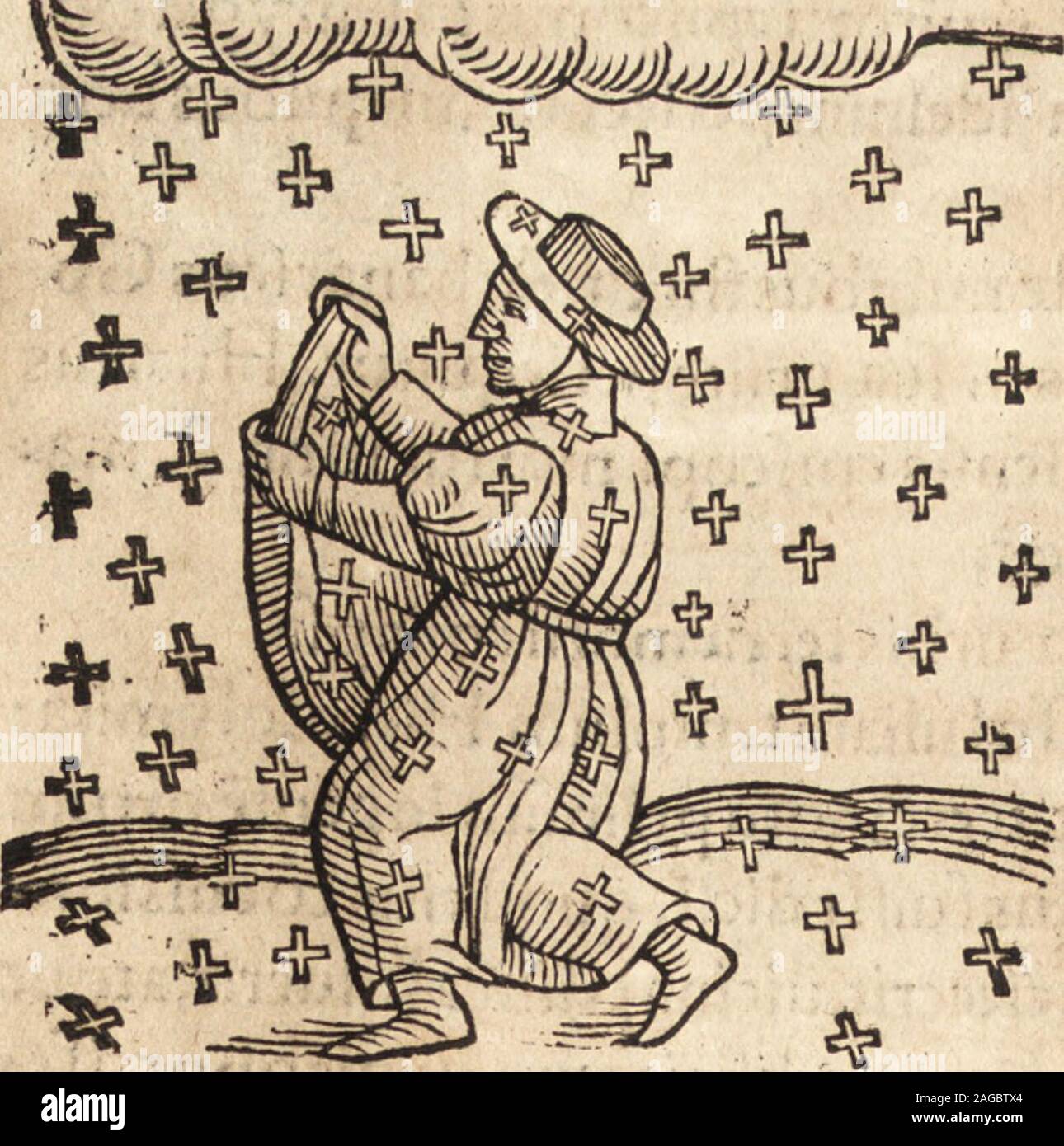 . Prodigiorvm ac ostentorvm chronicon : quae praeter naturae ordinem, motum, et operationem, et in svperioribus & his inferioribus mundi regionibus, ab exordio mundi usque ad haec nostra tempora, acciderunt .... Igniporrb coclitus demiflo&gt;mallei Jcalptra,fcrre,fecures,afcie,cVquaccucpadacdificationem comoda&gt; operarrj coportauerat,celeriter in cineres redegit&gt; quod incendium dietotograffatueft.Sedaliudetia acceisitmiraculum,nam proximano&efuafponteueftes tudaeorum crucis fi£ilisradiorii inftar conformatis, funtconhgnata^Jtac^omneSjUeftitumtanquamttellisuariegatucVla nificaarteatque fol Stock Photo