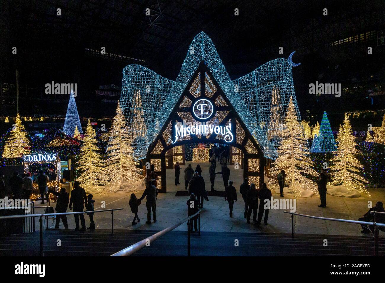 Enchant Christmas at Seattle's TMobile Park. EnchantChristmas, 