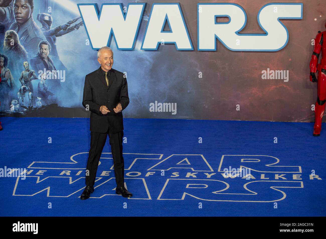 London, UK. 18th Dec, 2019. LONDON, ENGLAND - DECEMBER 18: Anthony Daniels attends the European Premiere of 'Star Wars: The Rise of Skywalker' at Cineworld Leicester Square on December 18, 2019 in London, England. Credit: Gary Mitchell, GMP Media/Alamy Live News Stock Photo