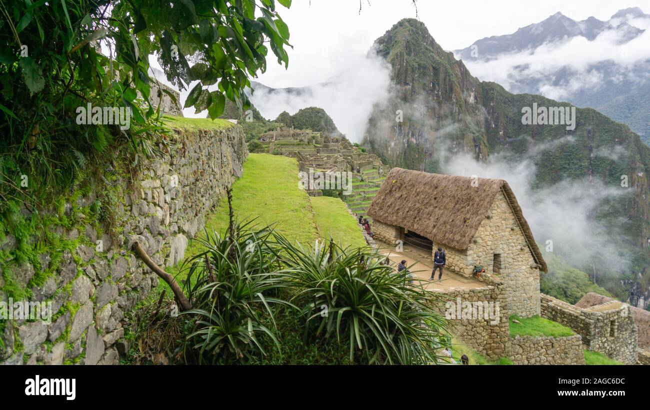 Visit to Machu Picchu was one of the most amazing experiences ever! Stock Photo