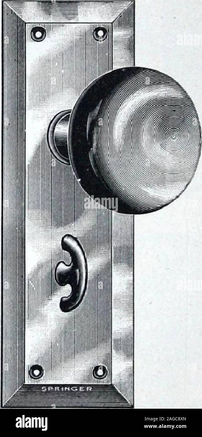 . Illustrated Catalogue of Locks and Builders Hardware. No. 81475 m No. 81277 4 Note Wrought Bronze Trim, Nickel Plated Finish. No. 81277—Lock No. 830. One Knob No. 08537. One Escutcheon—2^ x 6^ In.No. 81475—Lock No. 830. One Knob No. 08537. One Escutcheon—2 j/g x 6K in. ?When this type of set is Double Trimmed it becomes a regular Inside Set, and will be found so listed withthe Design Hardware. (One Half Size Illustrations). i Stock Photo