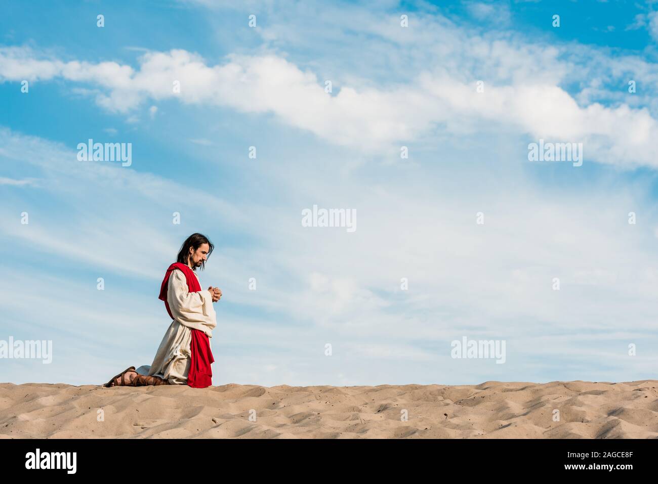 Praying On Knees High Resolution Stock Photography and Images - Alamy