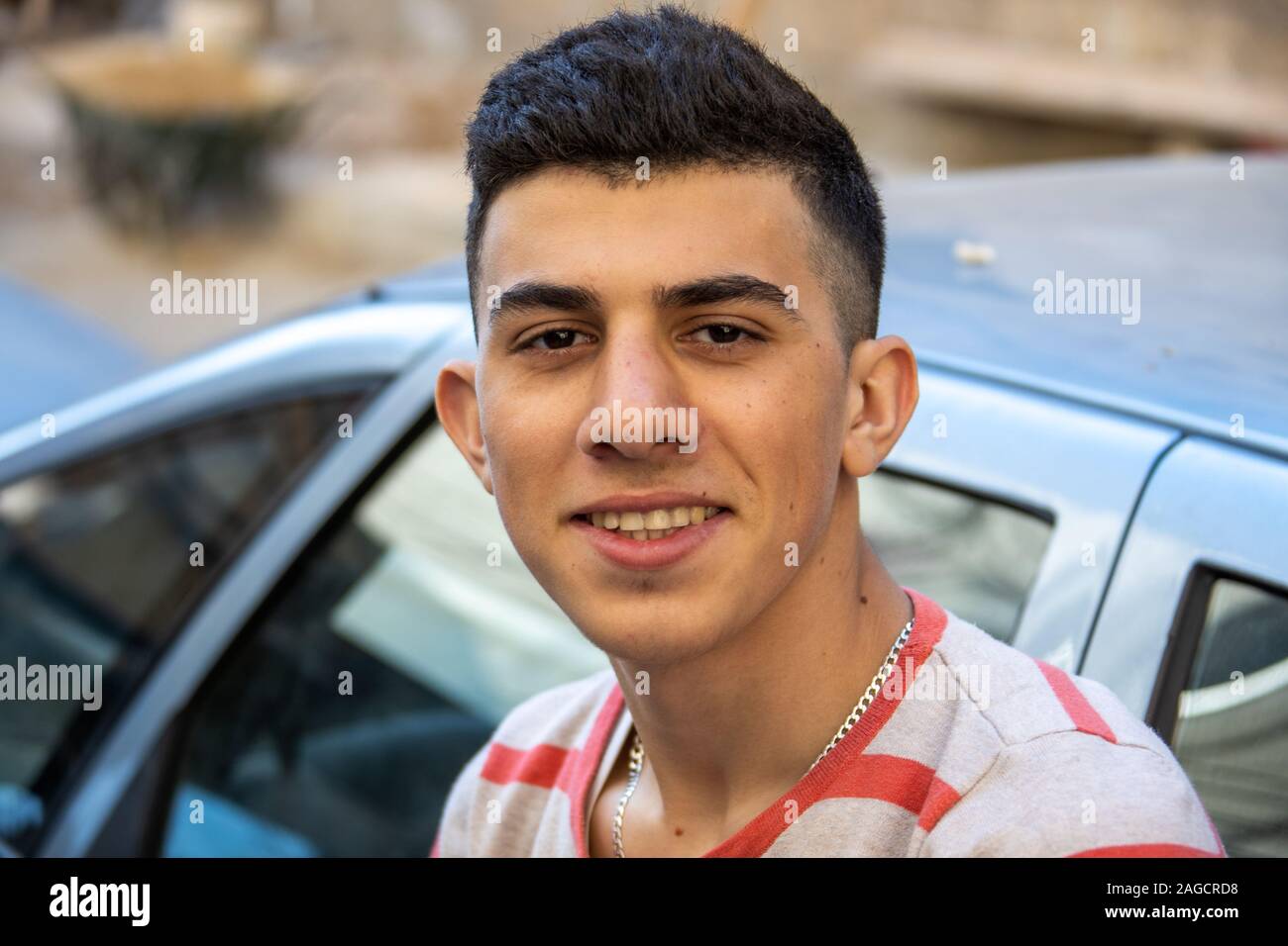 Lebanese teenager, Tripoli, Lebanon Stock Photo