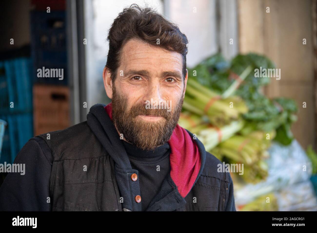 Lebanese man, Souk Area, Tripoli or Trablus, Lebanon Stock Photo