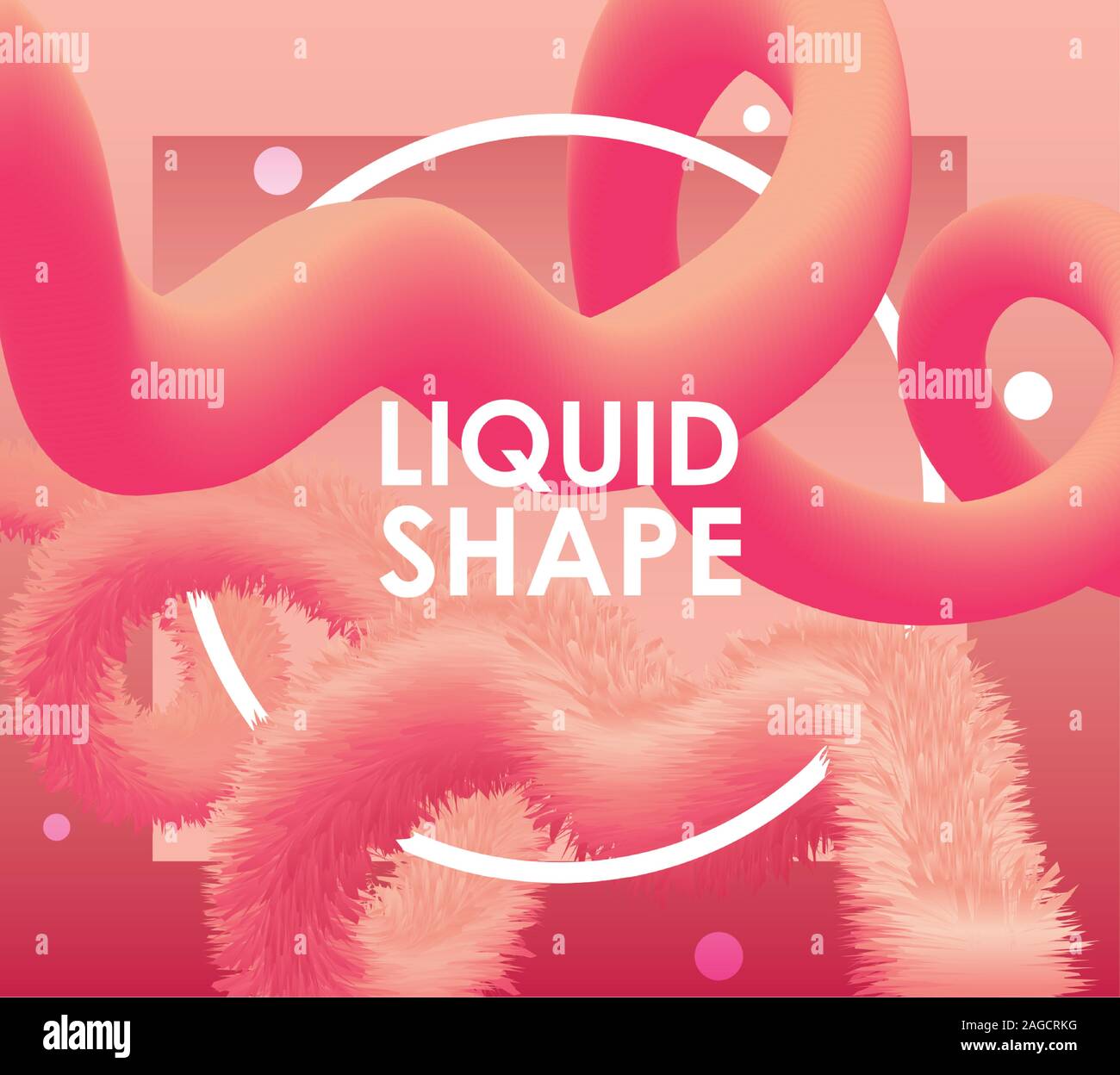Orange liquid shape design, Fluid background abstract modern color ...