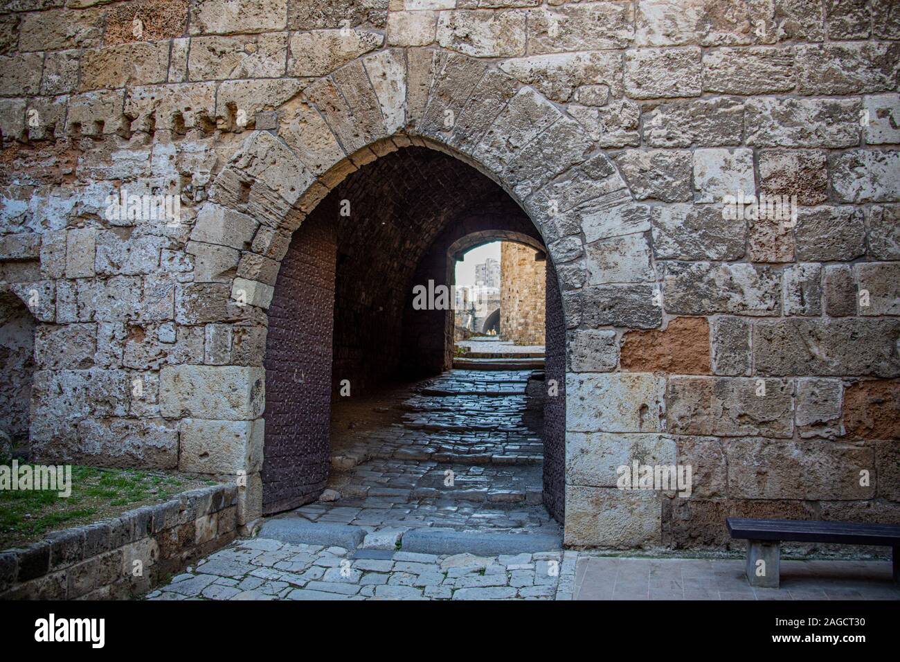 Raymond de St Gilles Citadel, Castle of Tripoli, Tripoli, Lebanon Stock Photo