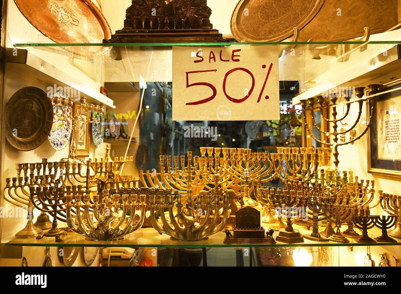 Hanukkah candles hires stock photography and images Alamy