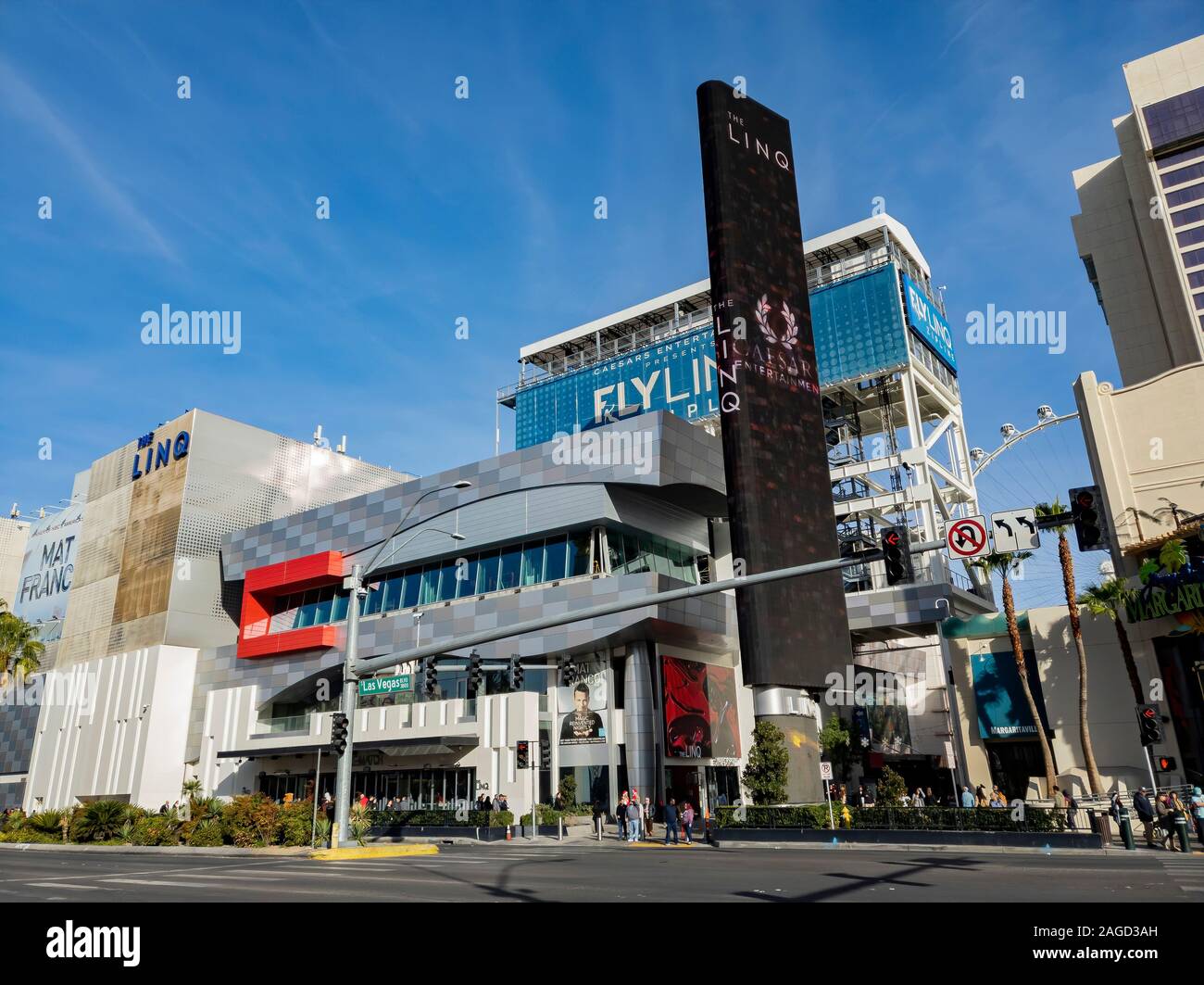 Las Vegas, DEC 17:  Exterior view of the Linq casino on DEC 17, 2019 at Las Vegas, Nevada Stock Photo