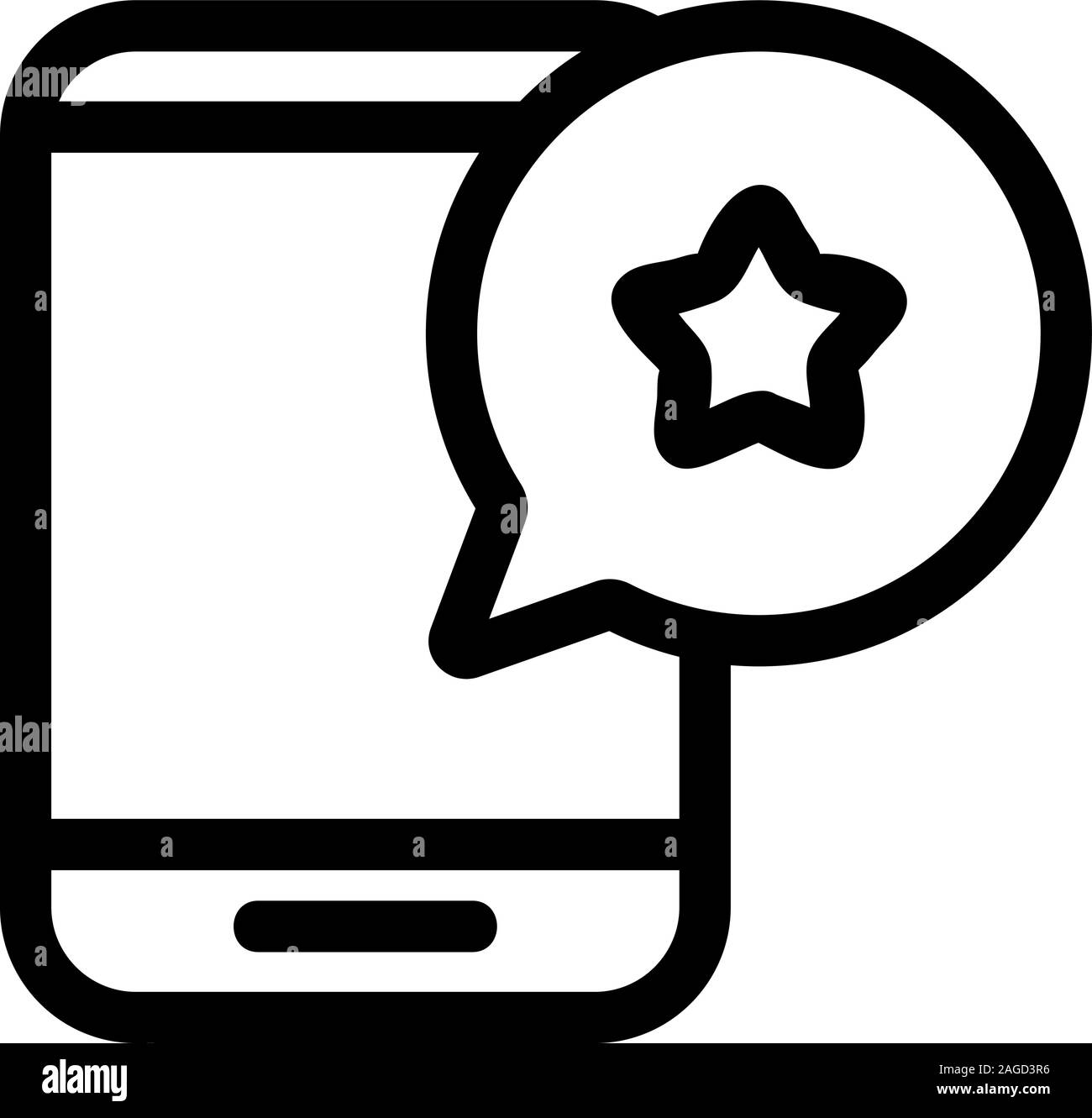 tip from the phone icon vector. Isolated contour symbol illustration ...