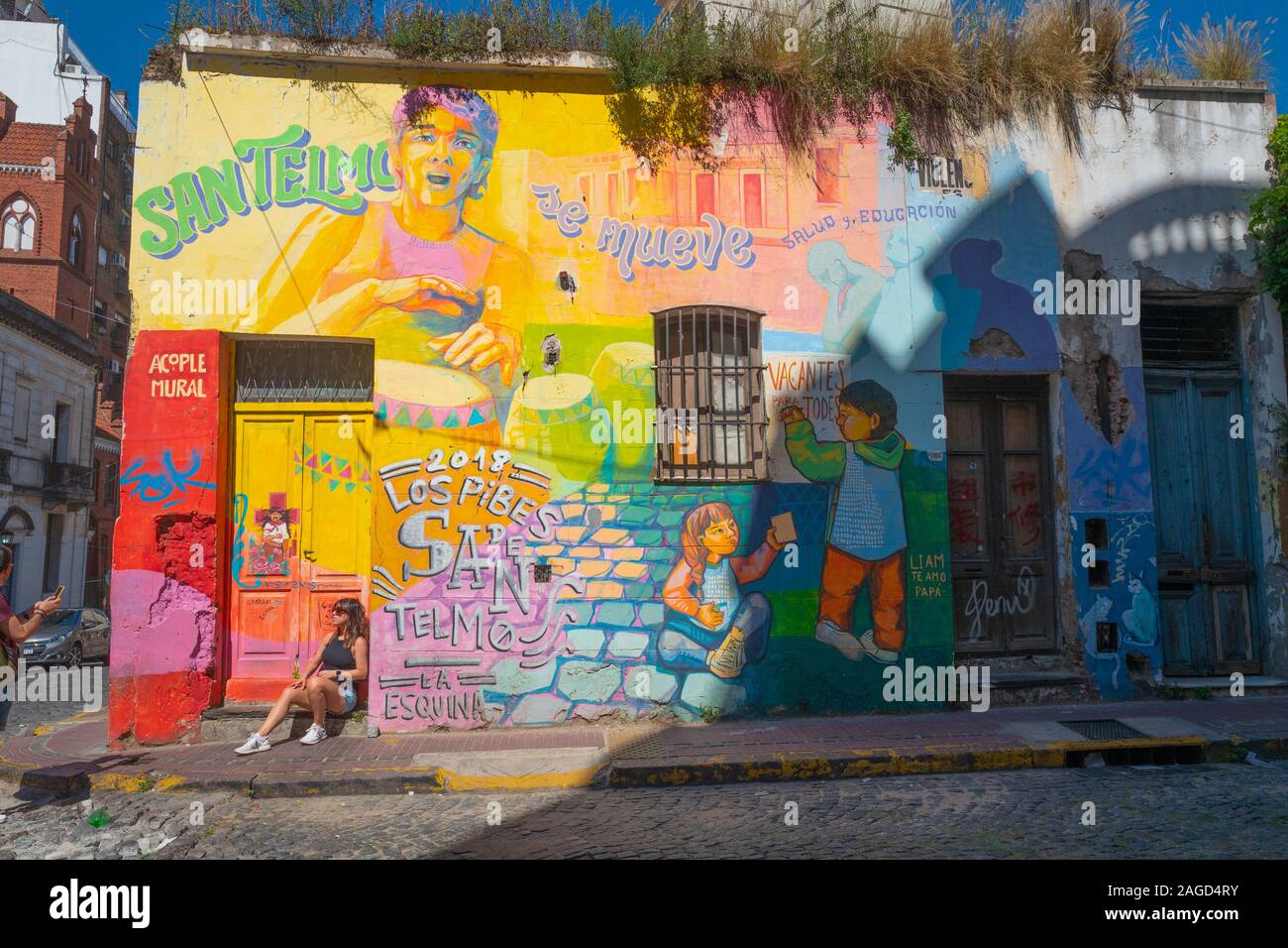 View of San Telmo in Buenos Aires, Argentina Stock Photo Alamy