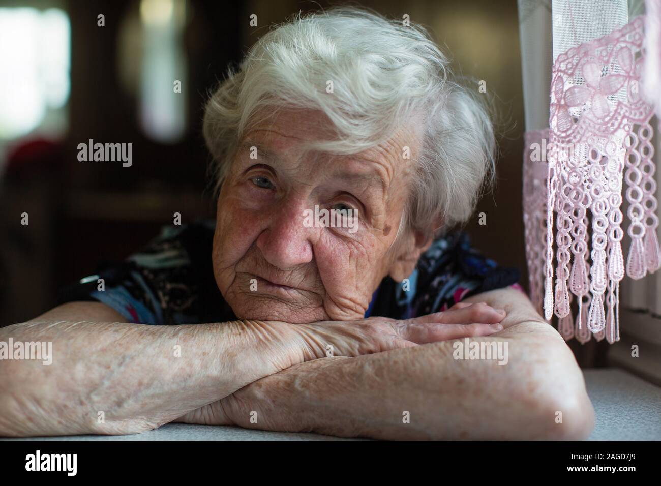 Russian woman portrait older hi-res stock photography and images - Alamy