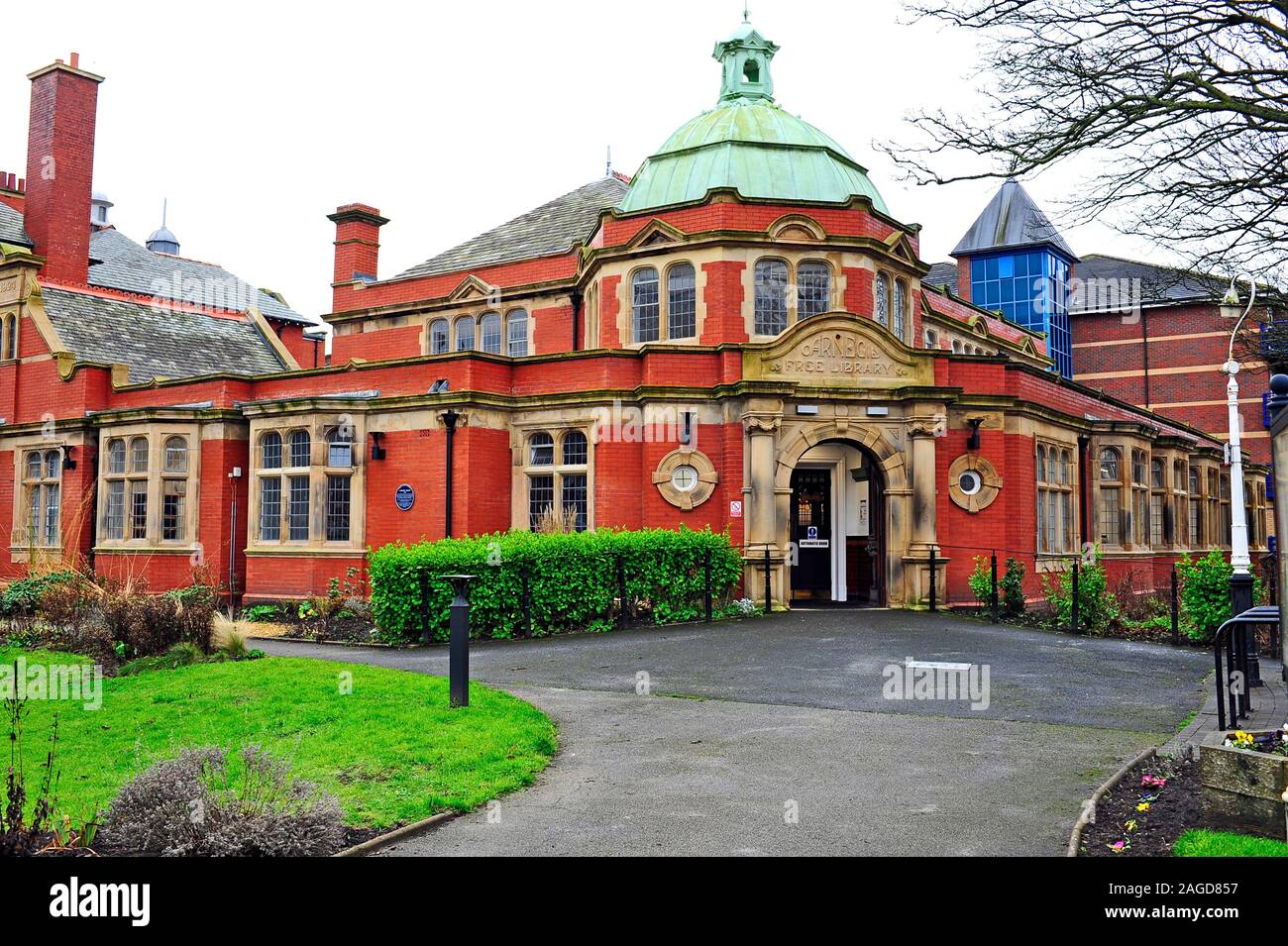 Sandnes Library St Annes on the sea public library Stock Photo - Alamy