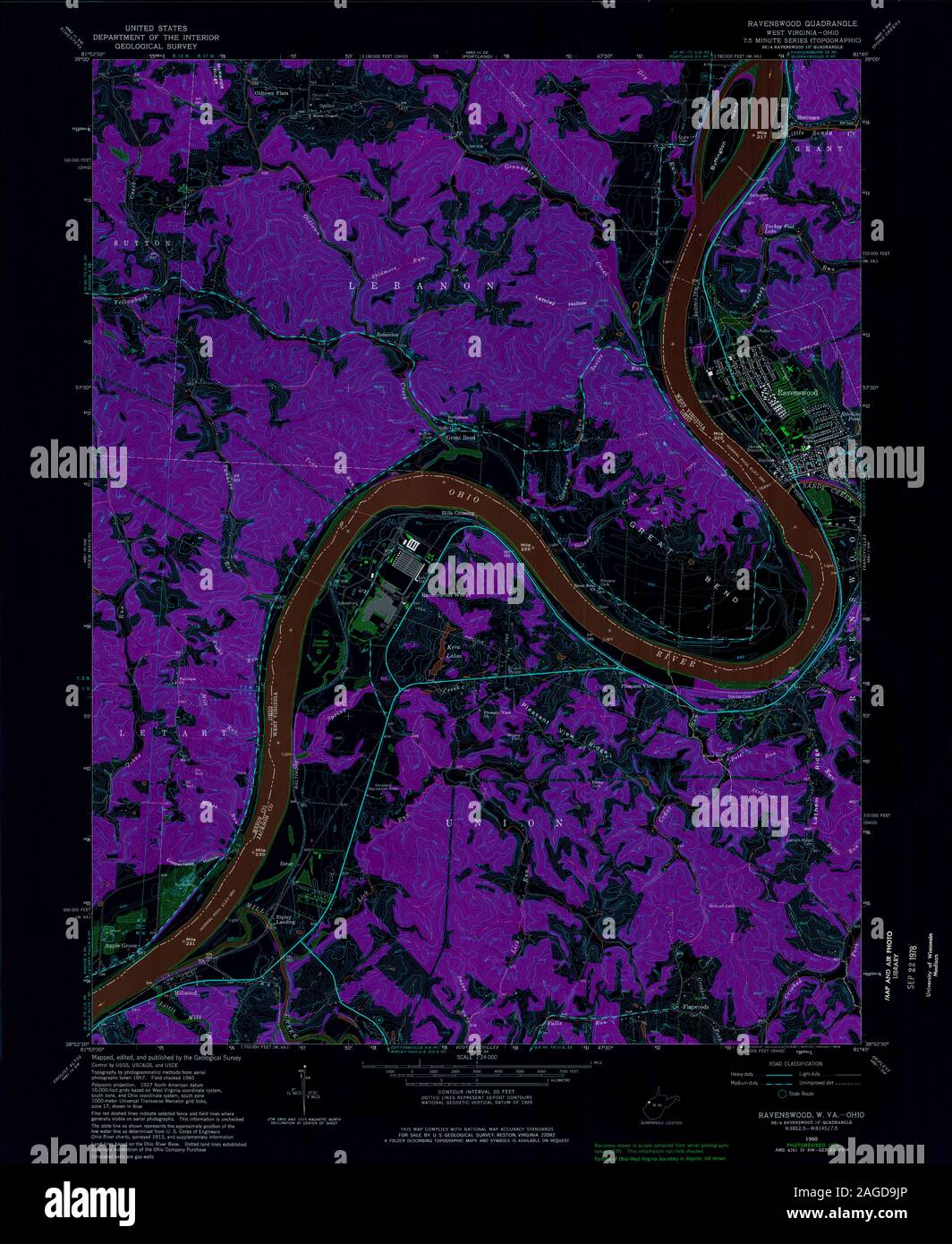 Map of ravenswood hires stock photography and images Alamy