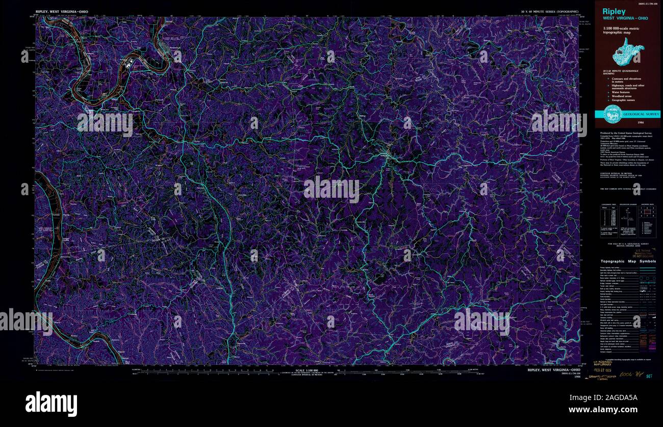 Map of ripley ohio hires stock photography and images Alamy