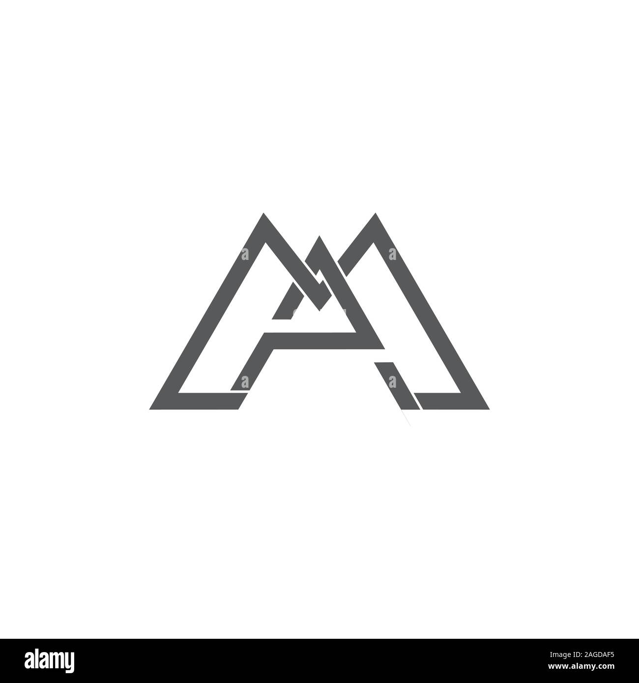 letter ma geometric line logo vector Stock Vector Image & Art - Alamy