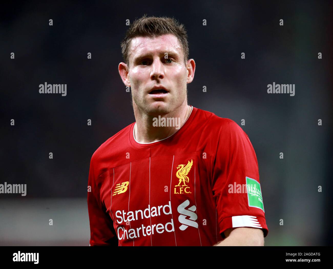 Liverpool's James Milner during the FIFA Club World Cup semi final ...