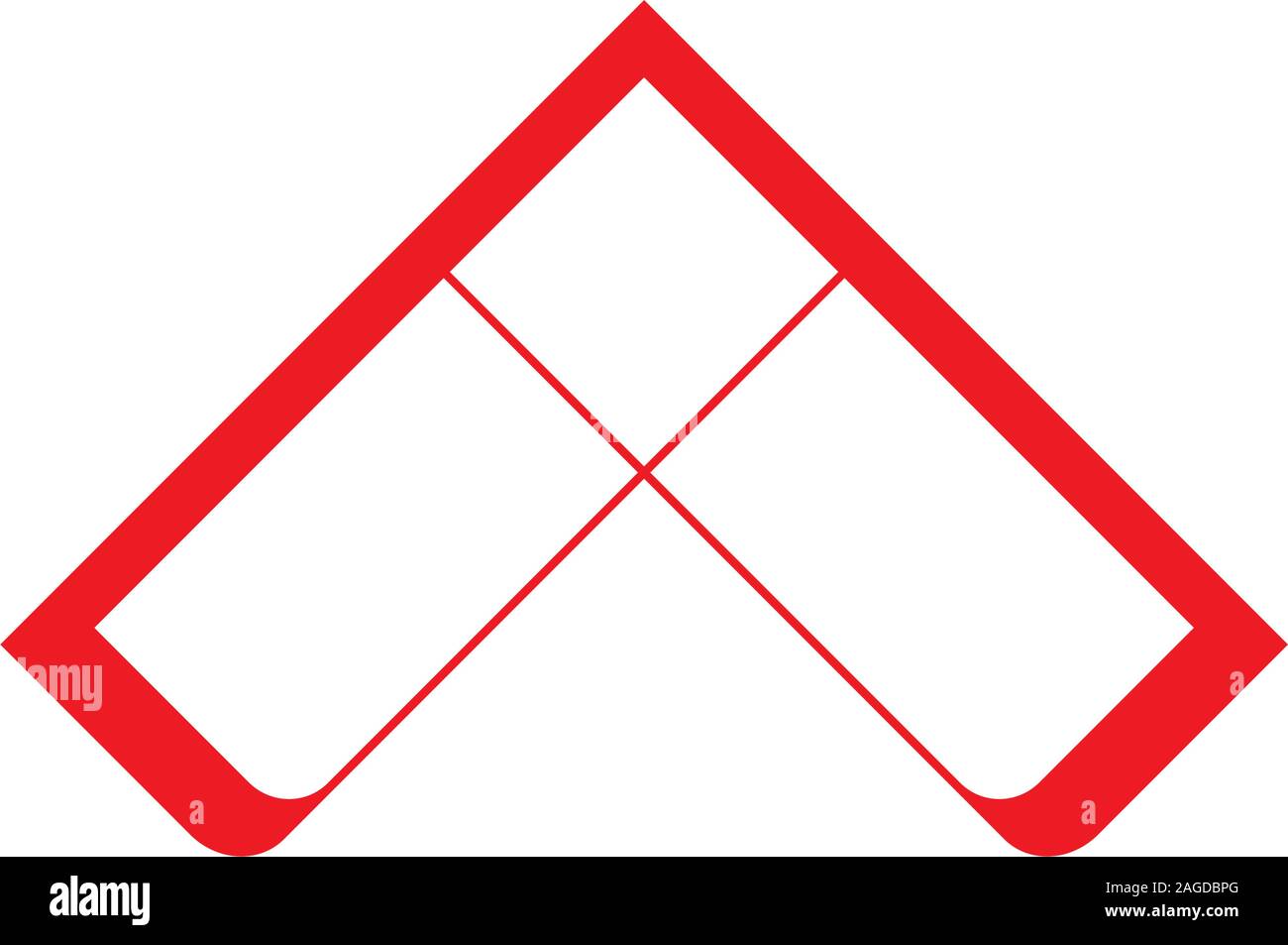letter a arrow line geometric logo vector Stock Vector Image & Art - Alamy