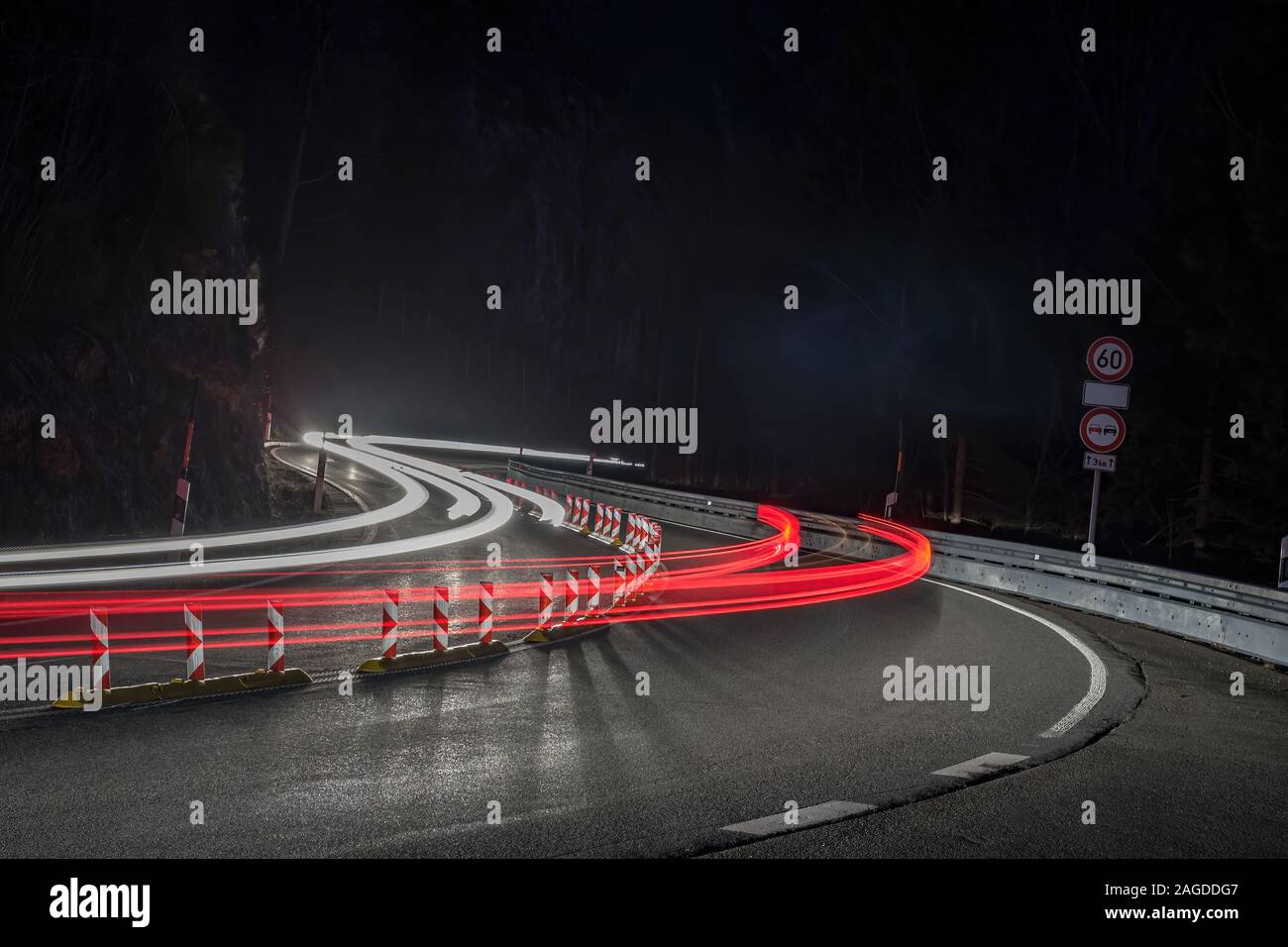 Safety light road night hi-res stock photography and images - Alamy