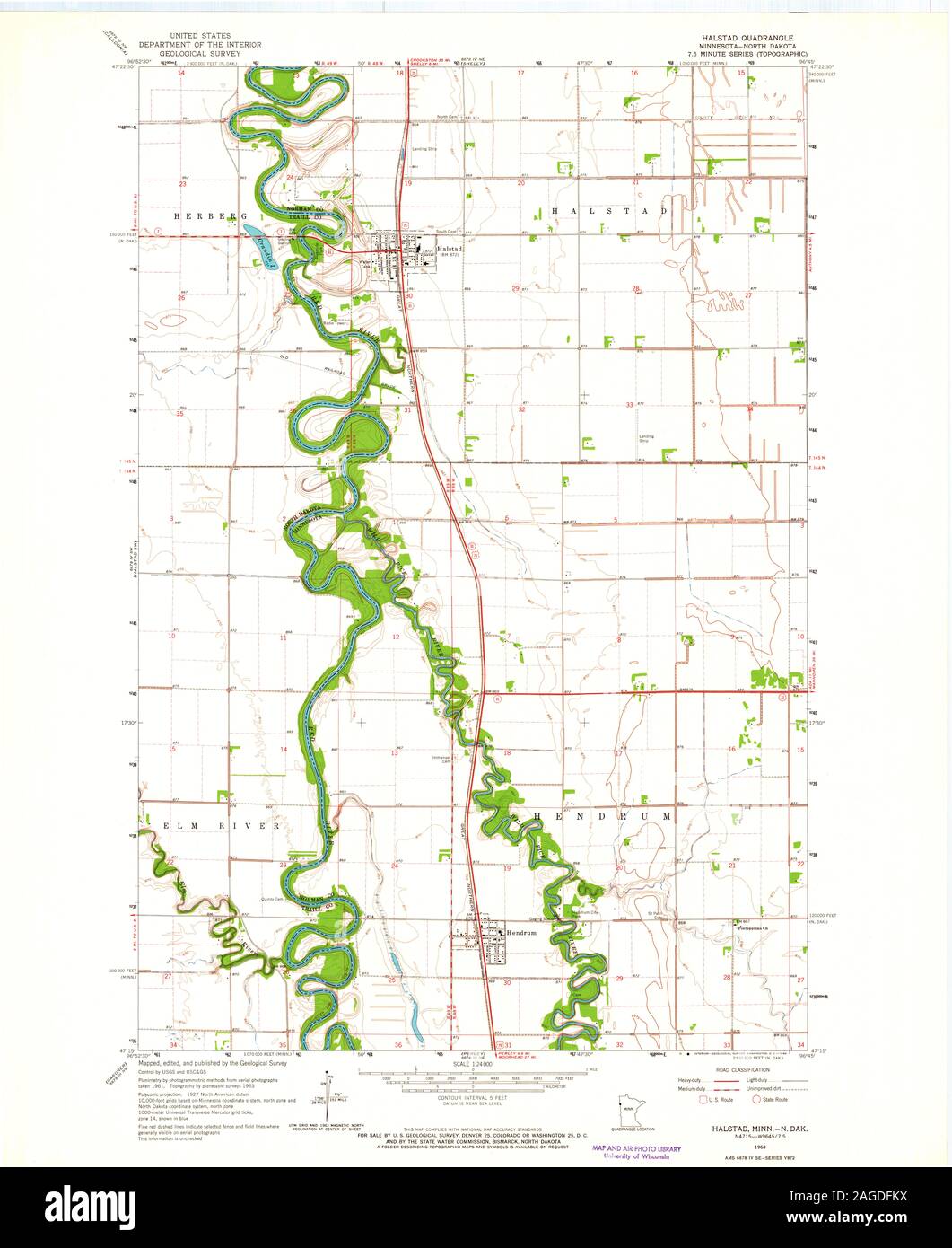 Map of halstad hires stock photography and images Alamy