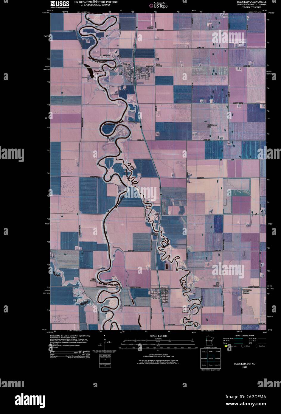 Map of halstad hires stock photography and images Alamy