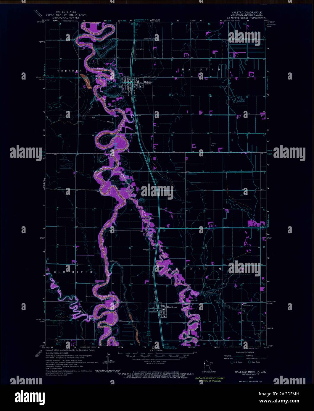 Map of halstad hires stock photography and images Alamy