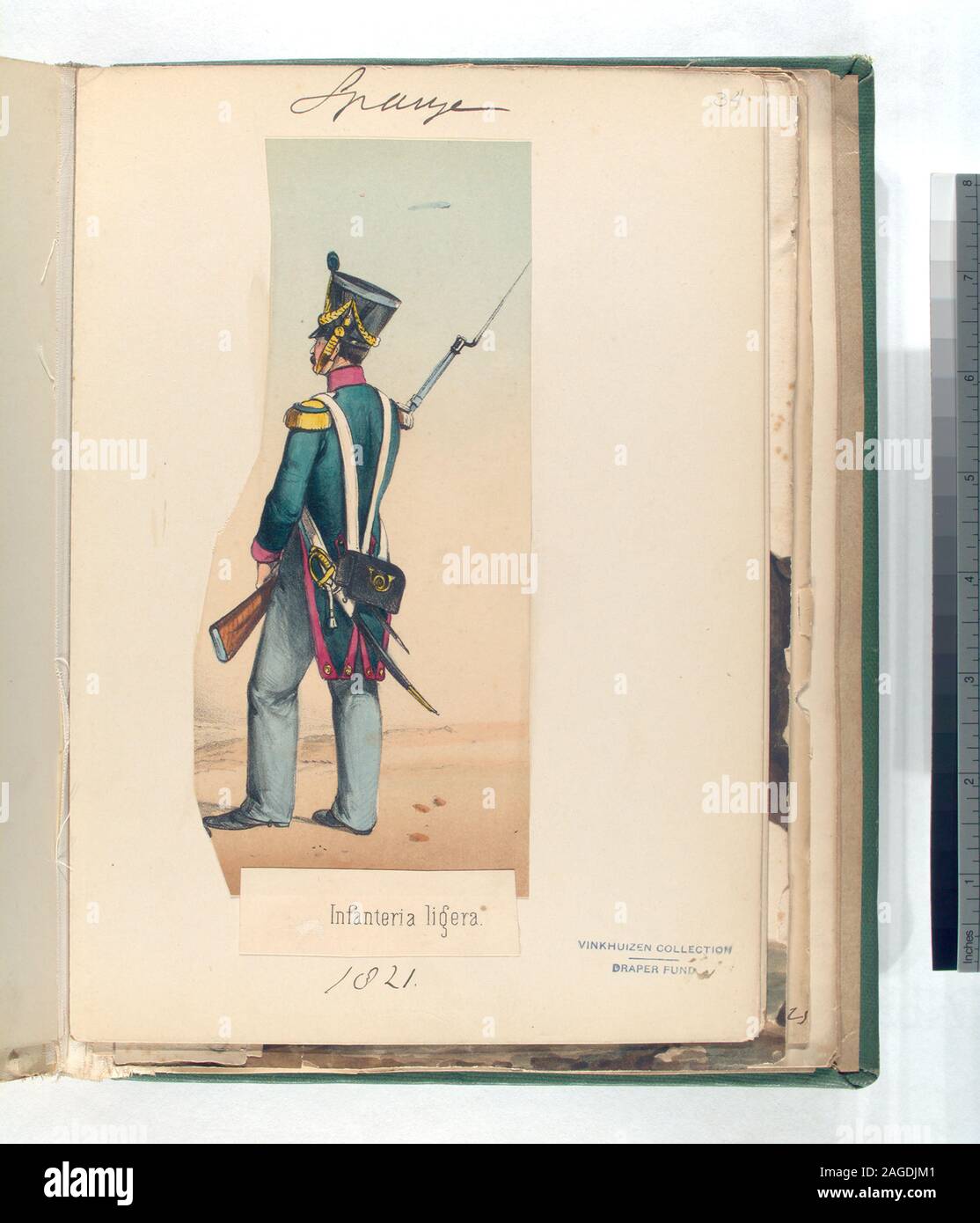 Draper Fund; Infanteria ligera. 1821 Stock Photo