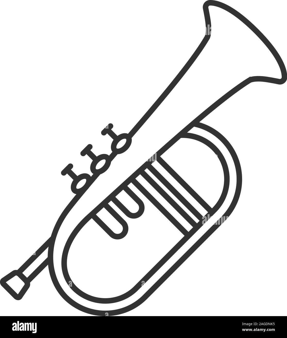 Flugelhorn Drawing