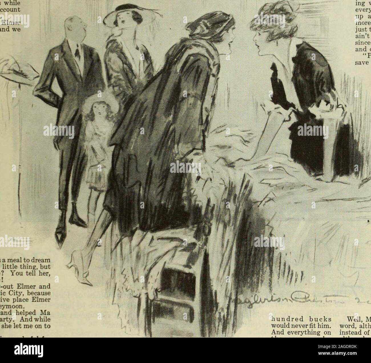 The Saturday evening post. the war was certainly agrand thing for Elmer. He  got so muchwages and men was needed so bad that hejust about had things his  own way. Ofcourse