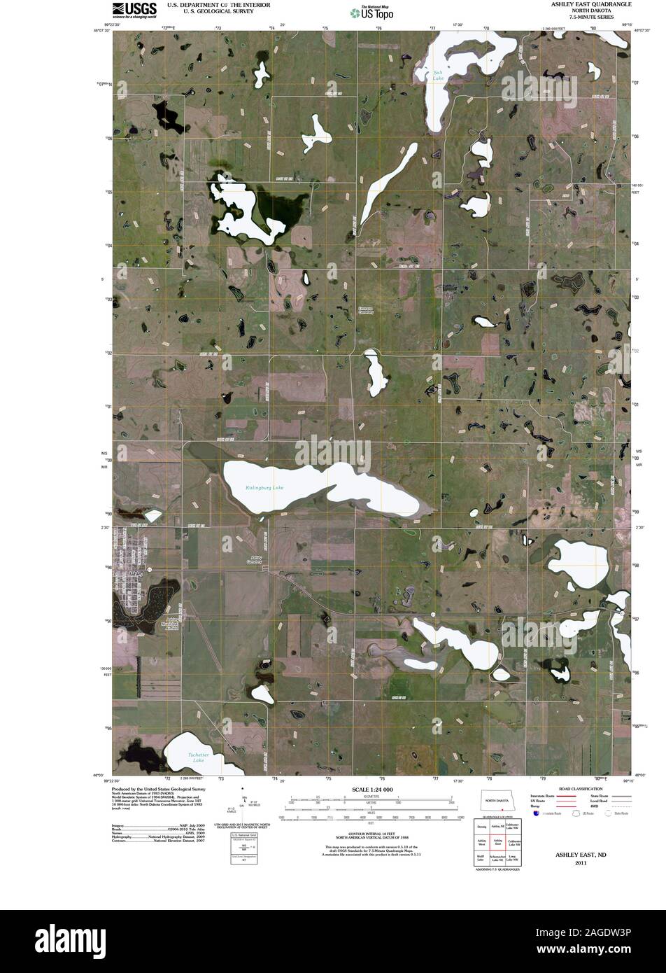 Ashley north dakota map hires stock photography and images Alamy