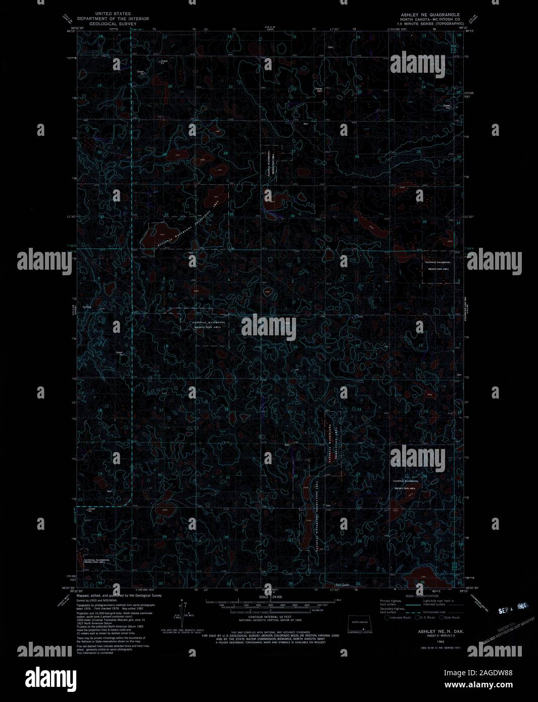 Ashley north dakota map hires stock photography and images Alamy