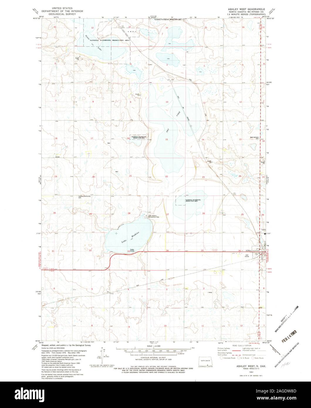 Map of ashley north dakota Cut Out Stock Images & Pictures Alamy