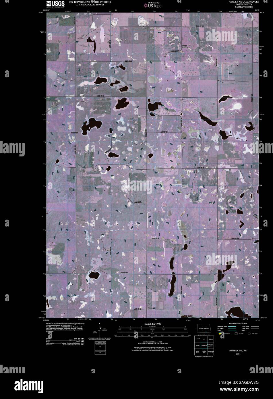 Ashley north dakota map hires stock photography and images Alamy