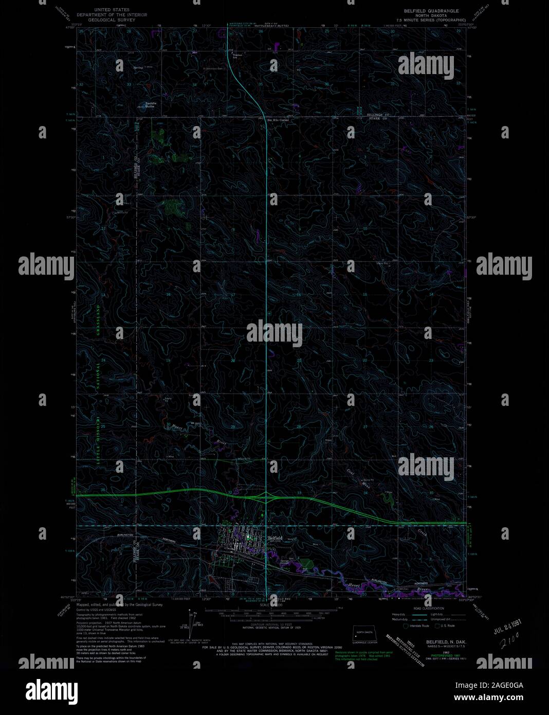 Belfield map hires stock photography and images Alamy