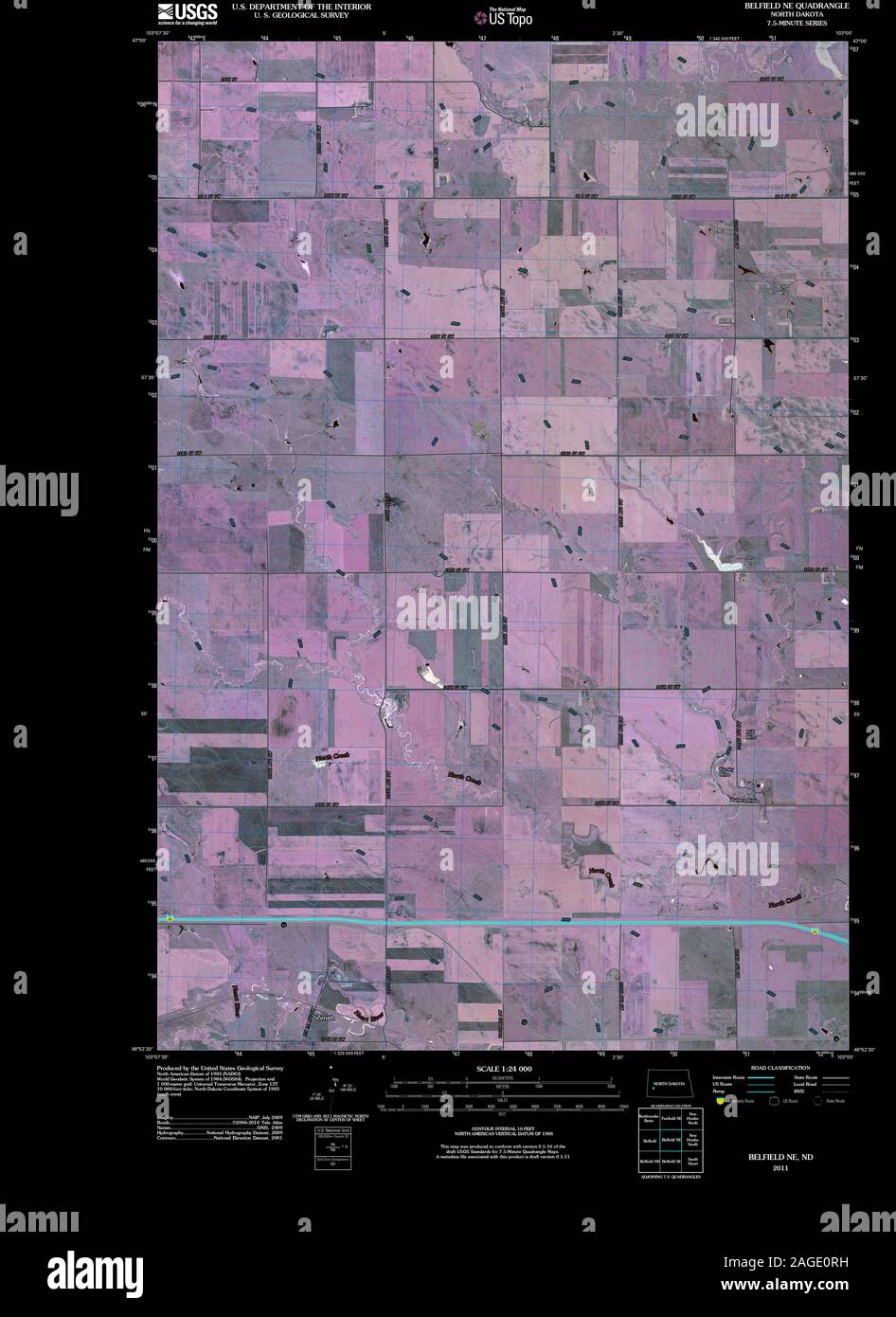 Belfield map hires stock photography and images Alamy
