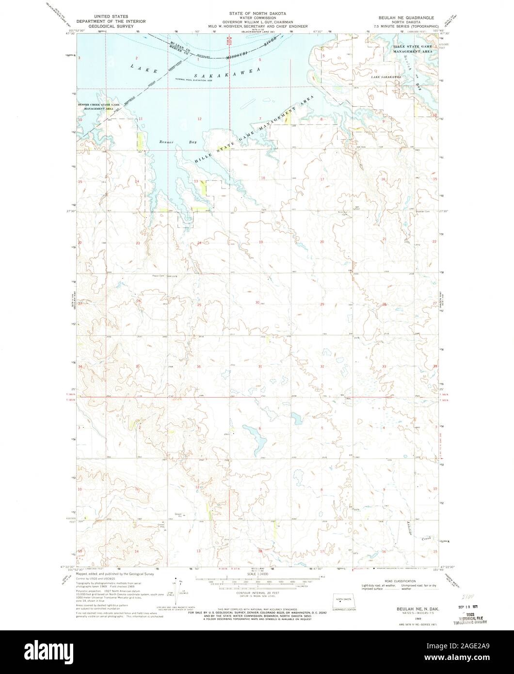 Map of beulah north dakota hires stock photography and images Alamy