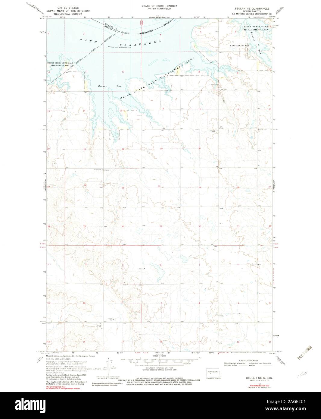 Map of beulah north dakota hires stock photography and images Alamy