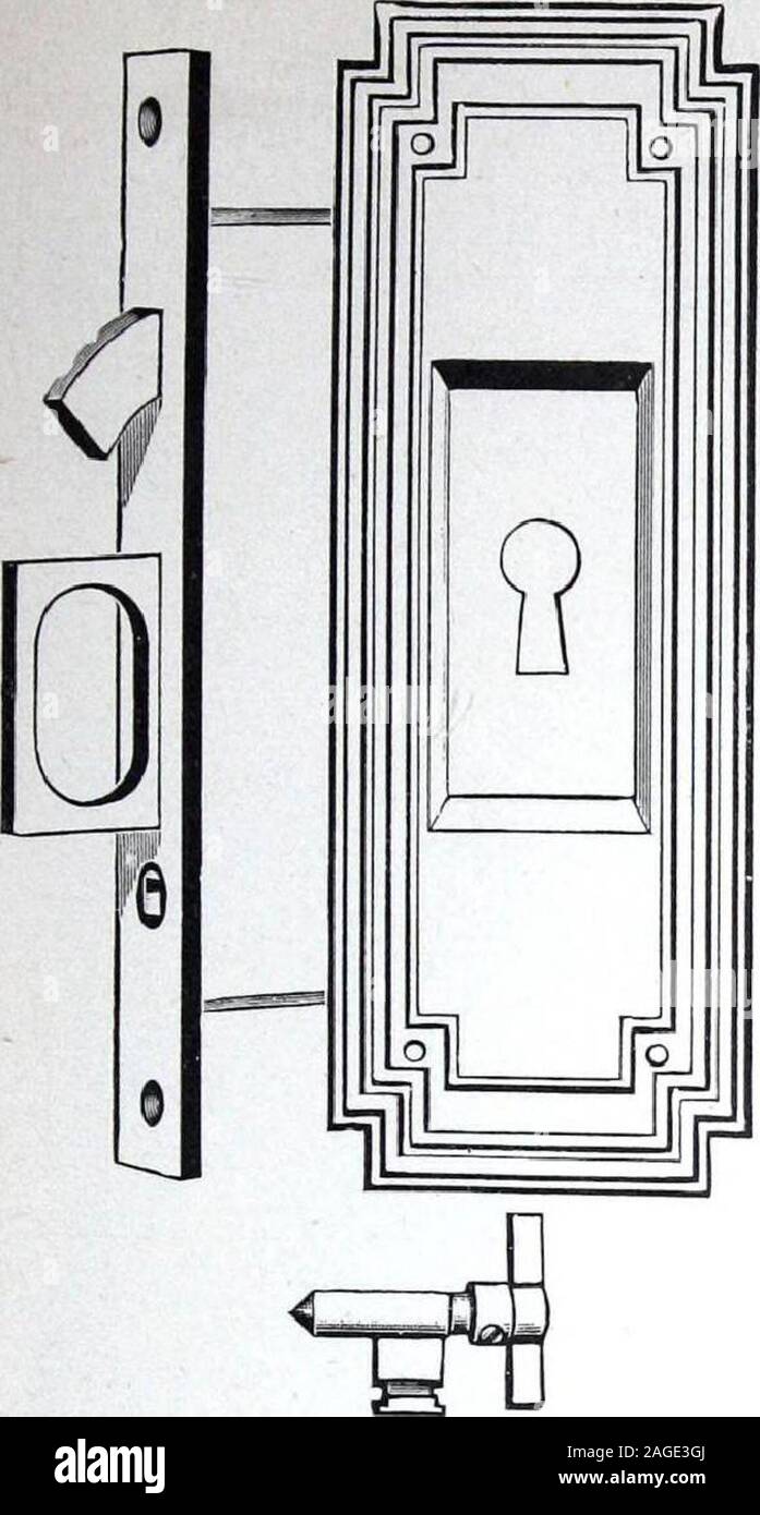 Illustrated Catalogue Of Locks And Builders Hardware 4 O With One Piece Knobs 5teel Trim Pl Tei Lock No 602 S D Bronze Th Lock No 802 Solid Bronze Trlni Lock No 602 Ivitli Two